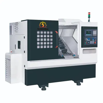 מיטה משופעת ב-45 מעלות מחרטה משופעת ב-CNC להסרת שבבים קלה